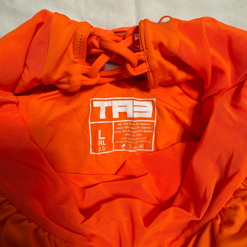 New With Tag Orange Ta3 Plungey Women's One Piece Swimsuit - Picture 5 of 5